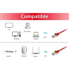 Equip Patchkabel Cat6 S/FTP 2xRJ45 15.00m rot LSZH Polybeutel