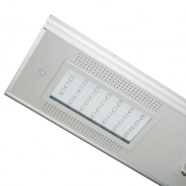 Lanterne LED Solaire 25W 2600Lm Blanc Naturel, Panneau 18V-65W, Autonomie 40-50h