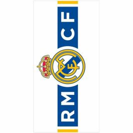 Serviette de plage Real Madrid C.F. Blanc 70 x 140 cm