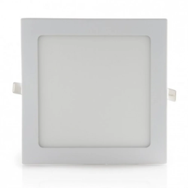 Plaque LED Carrée 18W 1350lm 4200K Aluminium Blanc Finition Mate IP25 JL-GP-LZ-6-W-EP01