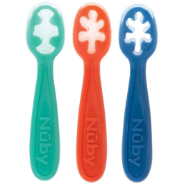 Nuby Lot de 3 Premières Cuillères Bébé en Silicone - Pour Bébé Dès 6 Mois - Bleu, Rouge, Vert - Évolution en 3 Étapes - Faciles à Prendre en Main Precio: 26.46. SKU: B125C3JLR2