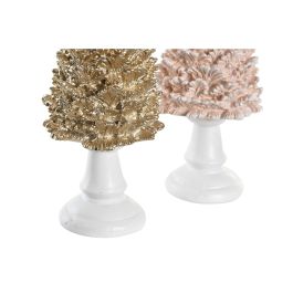 Décorations de Noël DKD Home Decor Arbre Résine (10,5 x 10,5 x 32 cm) (2 Unités)