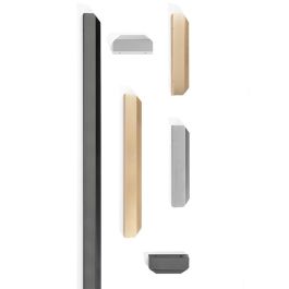 Viefe Poignée en aluminium Vann noir mat, anodisé brillant, laiton sombre, entraxe 128 mm