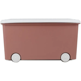 Thermobaby PLAYBOX - Coffre de rangement mobile avec roulettes, pour chambre d'enfant, taille Medium, couleur Rose
