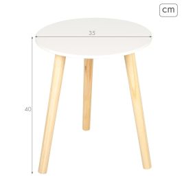 Table d'appoint Max Home Blanc 35 x 40 x 35 cm (6 Unités)