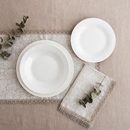 Vajilla Porcelana Lis Bidasoa 18 Piezas - 6 Personas