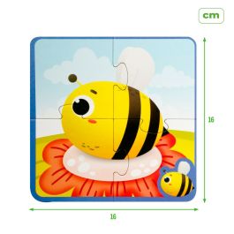 Puzzle Enfant Lisciani Giochi 16 x 0,1 x 16 cm Tactile 24 Pièces 4 Pièces (6 Unités)