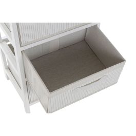 Caisson à Tiroirs DKD Home Decor Blanc Bambou Bois de paulownia 42 x 32 x 63 cm