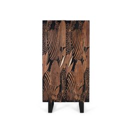 GINER Y COLOMER - Armoire penderie en bois d'acacia avec pattes métal, barre à vêtements et étagères - 180 x 90 x 55 cm Precio: 1739.988. SKU: B1FBQQ8VSJ