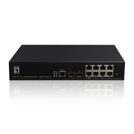 Level One GEP-1061 Switch 8x PoE+ Gigabit Ethernet 19" 180W Géré L2