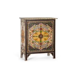 GINER Y COLOMER - Buffet Artisanal Multicolore en Bois de Mango et MDF avec 2 Portes et Étagère - 80 cm de Large - Peinture à la Main Precio: 467.988. SKU: B1EZZ8WAW2
