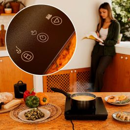 Plaque à Induction Cecotec Full Magma Slim 2000 W Noir