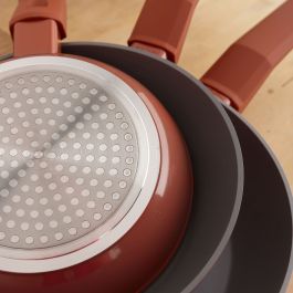 Ensemble de poêle Bidasoa Zocco Gris Terre cuite Métal 3 Pièces