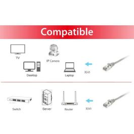 Equip Patchkabel Cat6 S/FTP 2xRJ45 15.00m grau LSZH Polybeutel