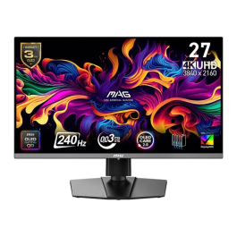 MSI MAG 272UP QD-OLED X24 - Écran PC Gamer 26.5 pouces / 27 pouces UHD 4K 240Hz, Dalle QD-OLED 0.03ms, HDR True Black, G-Sync Compatible, Pivot Réglable Precio: 1086.636. SKU: B169PCXWY5