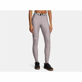Leggings de Sport pour Femmes Under Armour Hg Authentics Gris Blanc