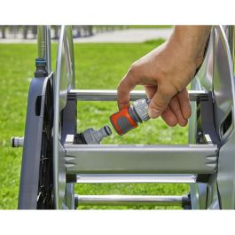 Gardena CleverRoll M Metall 18541-20 Tuyau d'arrosage Enrouleur Manuel Noir et Acier Inoxydable pour 60m