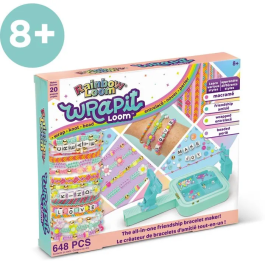 Rainbow Loom Wrapit - Kit de création de bracelets d'amitié avec 648 pièces, fils et perles pour 20 projets DIY (macramé, entrelacé, perlé, classique) Precio: 49.56. SKU: B1J2SGXSF6