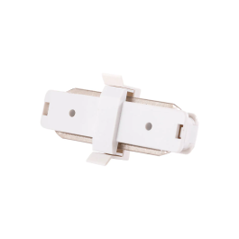 HO Conector Recto Carril Monofásico Blanco HO-PL218000R