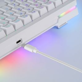 Clavier pour jeu Mars Gaming MKMINIPROWYES Qwerty US Blanc