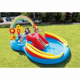 Pataugeoire gonflable pour enfants Intex Parc de jeux Arc-en-ciel 297 x 135 x 193 cm 381 L