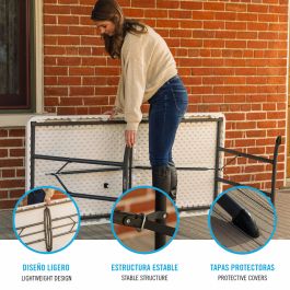 Table Piable Lifetime Blanc 152 x 74 x 76 cm