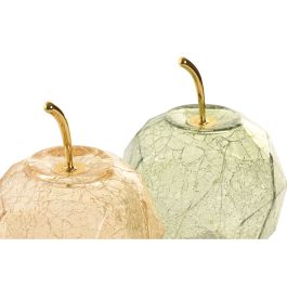 Décoration lumineuse Home ESPRIT Verre Shabby Chic 12 x 12 x 17 cm (2 Unités)