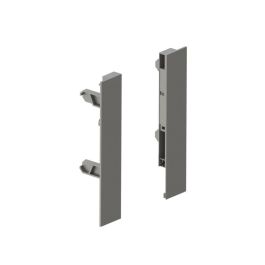 HERRAJES ALK Jeu de Fixation Frontal Qube H90 H120 H185 Hauteur H185 Finition Antracita