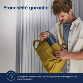 SodaStream Bouteille Isotherme Fizz&Go Cool - 0,9L - Acier Inoxydable - Bleu - Garde les boissons fraîches et pétillantes 12h