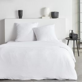 Today Essential Parure de lit 2 personnes 220x240 cm en polyester effet crépon blanc avec 2 taies d'oreiller 63x63 cm - Housse de couette facile d'entretien Precio: 32.9900004. SKU: B1CQMLWGYB
