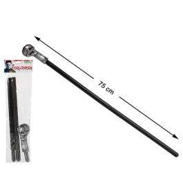 Cetro Calavera Plateada 75 cm Décoratif pour Déguisement - Sceptre Noir Tête de Mort Argenté Démontable Accessoire Cosplay Precio: 10.5. SKU: B1FQ66W42R
