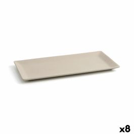 Quid Bandeja Rectangular Cerámica Mineral Gres 15x30 cm (8 Unidades)