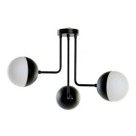 Suspension DKD Home Decor Blanc Noir Métal Verre 220 V 50 W (61 x 58 x 46 cm) Precio: 121.89. SKU: S3014606