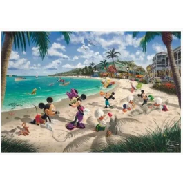 Schmidt Spiele Puzzle Disney Mickey & Minnie en Floride, 200 pièces, À partir de 7 ans - Jeu de société familial