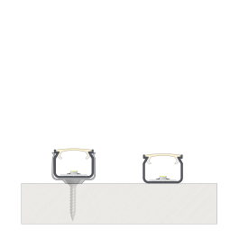 KIMERA Profilé Aluminium HOM Anodisé Noir avec Diffuseur Opal, Bouchons et Clips de Fixation 2,02m