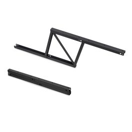 Emuca Ensemble de mécanismes de levage pour tables basses, permette elevare la mesa 192mm, Acier, Peint en noir