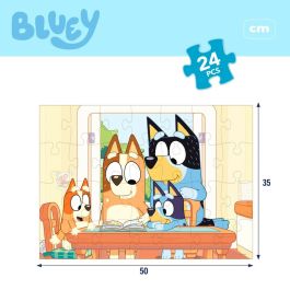 Puzzle Enfant Bluey Double face 24 Pièces 50 x 35 cm (12 Unités)
