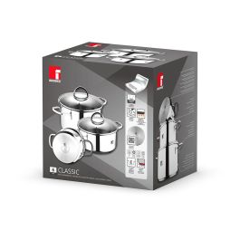 Batterie de Cuisine Bergner Classic Argenté 6 Pièces