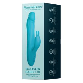 Vibrateur G-Spot FemmeFunn BOOSTER RABBIT XL Bleu
