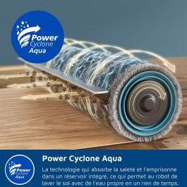 Philips Robot aspirateur et laveur XU9100/10, 8000 Pa, 280 min, 210 ml, Métal / Noir