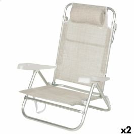 Chaise de Plage Aktive 47 x 82 x 49 cm (2 Unités)