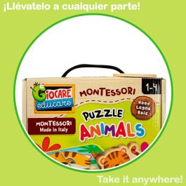 Puzzle Enfant Lisciani Giochi 16 x 1 x 16 cm animaux 16 Pièces (6 Unités)