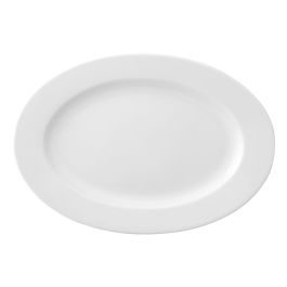 Assiette plate Ariane Prime Oblongue Céramique Blanc (38 x 25 cm) (6 Unités)