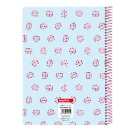 Reliure à anneaux Pembe The pink cat Multicouleur 15.5 x 22 x 1 cm