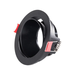 LUM Downlight Rond GU10 Noir Sans Douille/Ampoule LUM-YC396A16