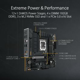 Asus TUF GAMING B760M-PLUS II Carte mère LGA 1700 DDR5 Micro ATX