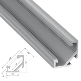 Profil Aluminium Type C 2,02M