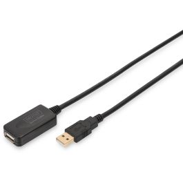 DIGITUS USB 2.0 Verlängerungskabel Typ A -A St/Bu 5.0m, sw