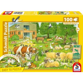 Schmidt Spiele - Puzzle 100 Pièces - Familles d'Animaux à la Ferme - À Partir de 6 Ans Precio: 31.824. SKU: B1C3TTDJWP