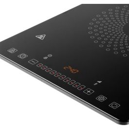 Sencor Plaque de cuisson à induction SCP 3701BK - 1 foyer 2000W - Cuisson efficace - Commandes tactiles - Surface en verre céramique - Minuteur 180 min - Noir